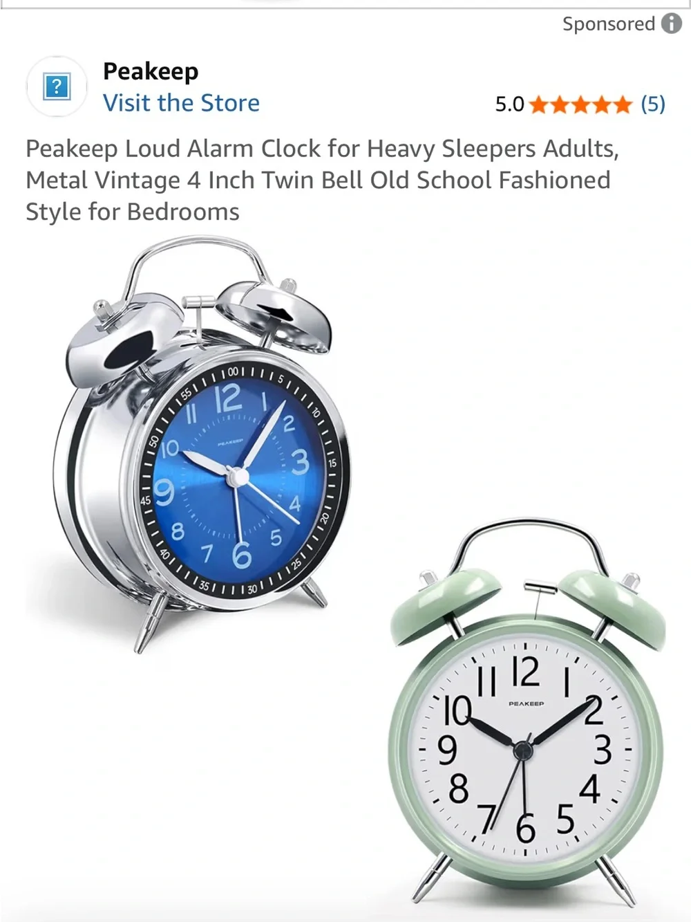 Classic - Blue alarm clock